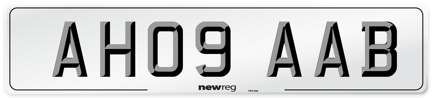 AH09 AAB Number Plate from New Reg